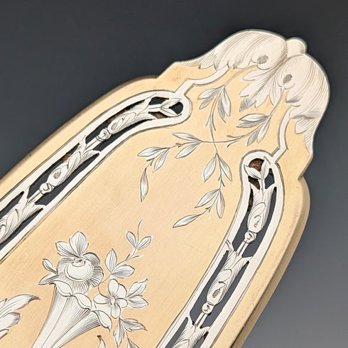 1900年頃 フレンチアンティーク 950シルバー製 ペストリーサーバ 109g Eugene Lefebvre ケース付